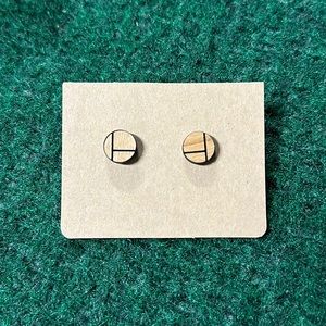 Simple boho wooden stud